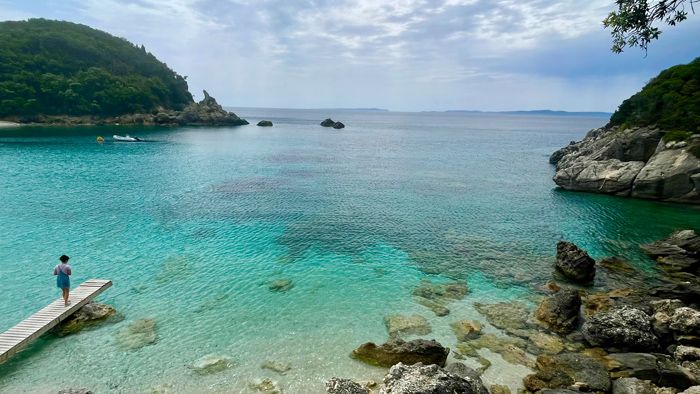 Sarakiniko Bucht Westgriechenland