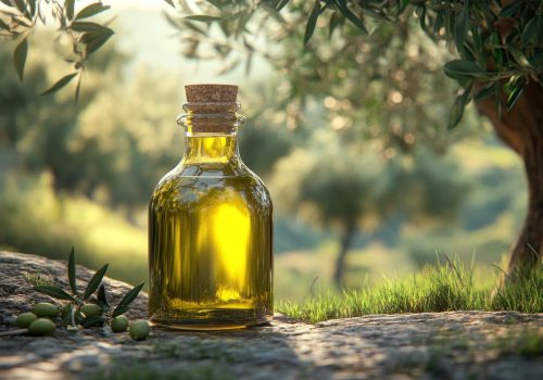 Frisches Olivenöl der Manufaktur in Parga